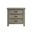 Damen 3-Drawer Nightstand In Drift Grey