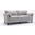Damian Light Gray Velvet Fabric Sofa