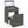 Danbury 3-Drawer Makeup Vanity and Stool Set In Grey High Gloss