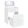 Danbury 3-Drawer Makeup Vanity and Stool Set In White High Gloss