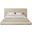 Dane Teddy Fabric King Bed In Beige