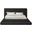 Dane Teddy Fabric Queen Bed In Black