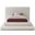 Dane Teddy Fabric Twin Bed In Cream