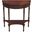 Danelle Demilune 30 Inch Console Table In Dark Brown