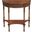Danelle Demilune 30 Inch Console Table In Medium Brown
