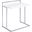 Dani Rectangular Wood Snack Table with Metal Base In White High Gloss