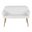Daniella High Back Bench In Gold and White