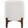 Daniella Wood Storage Ottoman In Walnut and White