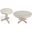 Danielle Marble Occasional Table Set In Grey
