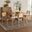 Dannon Fabric and Wood 5 Piece Dining Set In Grey and Natural Oak