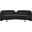 Daphne Boucle Fabric Sofa In Black and Natural