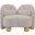 Daphne Chenille Fabric Chair In Natural and Beige