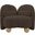 Daphne Chenille Fabric Chair In Natural Brown and Black