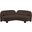 Daphne Chenille Fabric Sofa In Natural Brown and Black