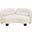 Daphne Velvet Loveseat In Natural and Cream and Black