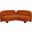 Daphne Velvet Sofa In Cognac and Black
