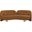 Daphne Velvet Sofa In Saddle and Natural