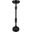 Dapper Round 26 Inch Iron Martini Side Tables Set of 2 In Black
