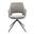 Darcie Swivel Armchair In Light Charcoal