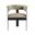 Darcy Dining Chair In Black and Fawn