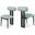 Dario Vegan Leather Dining Chair Set of 2 In Mint