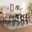 Darrion Wood 7 Piece Dining Set In Cream and Black