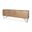 Darwin Wooden 4 Door with 2 Shelves Sideboard In Light Brown