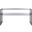 Dash Tempered Glass 1 Shelf Console Table in Grey