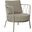 Dasy Accent Chair In Mudd Grey Frame and Grey Cushions