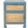 Dave 1 Drawer 1 Door Nightstand in Blue Grey