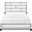 Davi Queen Panel Bed In White
