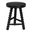 David Turned Bobbin Acacia Wood Multipurpose Accent Stool with Tripod Base In Black