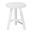David Turned Bobbin Acacia Wood Multipurpose Accent Stool with Tripod Base In White