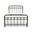 Davina Queen Complete Bed with Metal Profile In Weathered Bronze