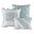 Dawn 6 Piece Cotton Percale Full/Queen Quilt Set with Throw Pillows In Aqua
