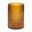 Dawn Glass Short Vase In Amber
