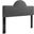 Dawn Twin Performance Velvet Headboard In Charcoal