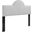 Dawn Twin Performance Velvet Headboard In Light Gray