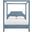Dawson Velvet Upholstered Full Bed In Light Blue