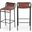 Dax Vegan Leather Counter Stool In Brown