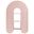Daydream 58 Inch Arched Bookshelf In Soft Pink