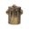 Deacon Large Canister with Sculptural Handles In Antiqued Gold