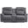 Dean Double Reclining Loveseat with Center Console In Gray