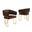 Dean Leathaire Dining Chair Set of 2 in Espresso