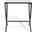 Debbie Square Metal Accent Table In Black and White