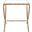 Debbie Square Metal Accent Table In Brass