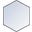 Decker Black Hexogon Mirror MR4538BK