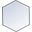 Decker Black Hexogon Mirror MR4541BK