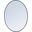 Decker Black Oval Mirror