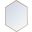 Decker Brass Hexogon Mirror MR4424BR